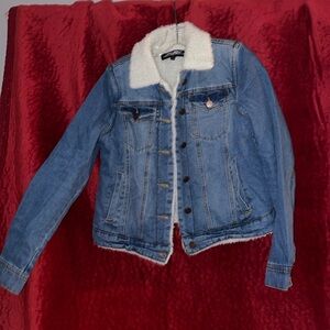 fleece lined denim jacket